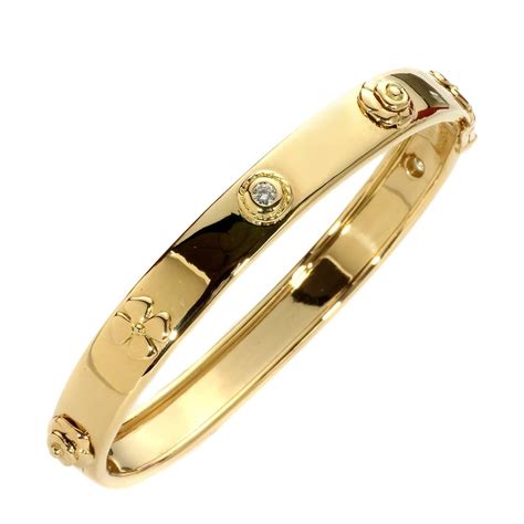 chanel 18k gold bangles|authentic Chanel bracelet.